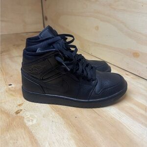 Men's Black High-Top Sneakers